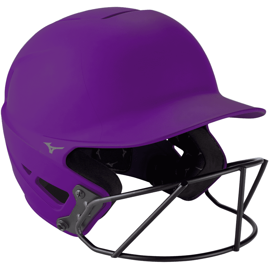 Mizuno F6 Fastpitch Softball Batting Helmet - Solid Color - Purple - HIT a Double