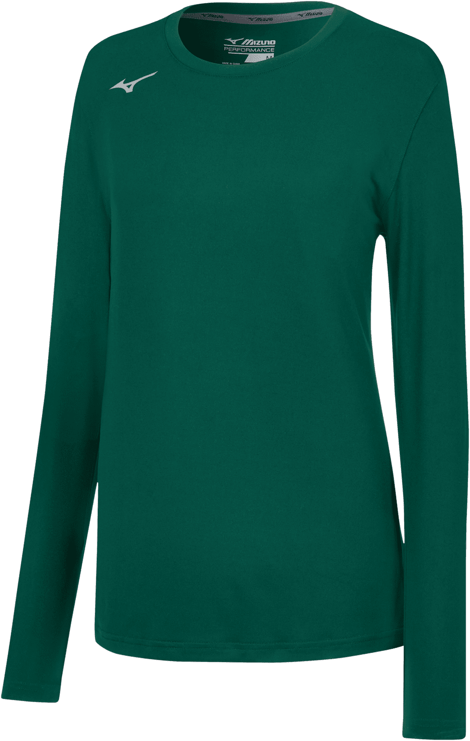 Mizuno Girl&#39;s Long Sleeve Attack Tee - Forest - HIT a Double
