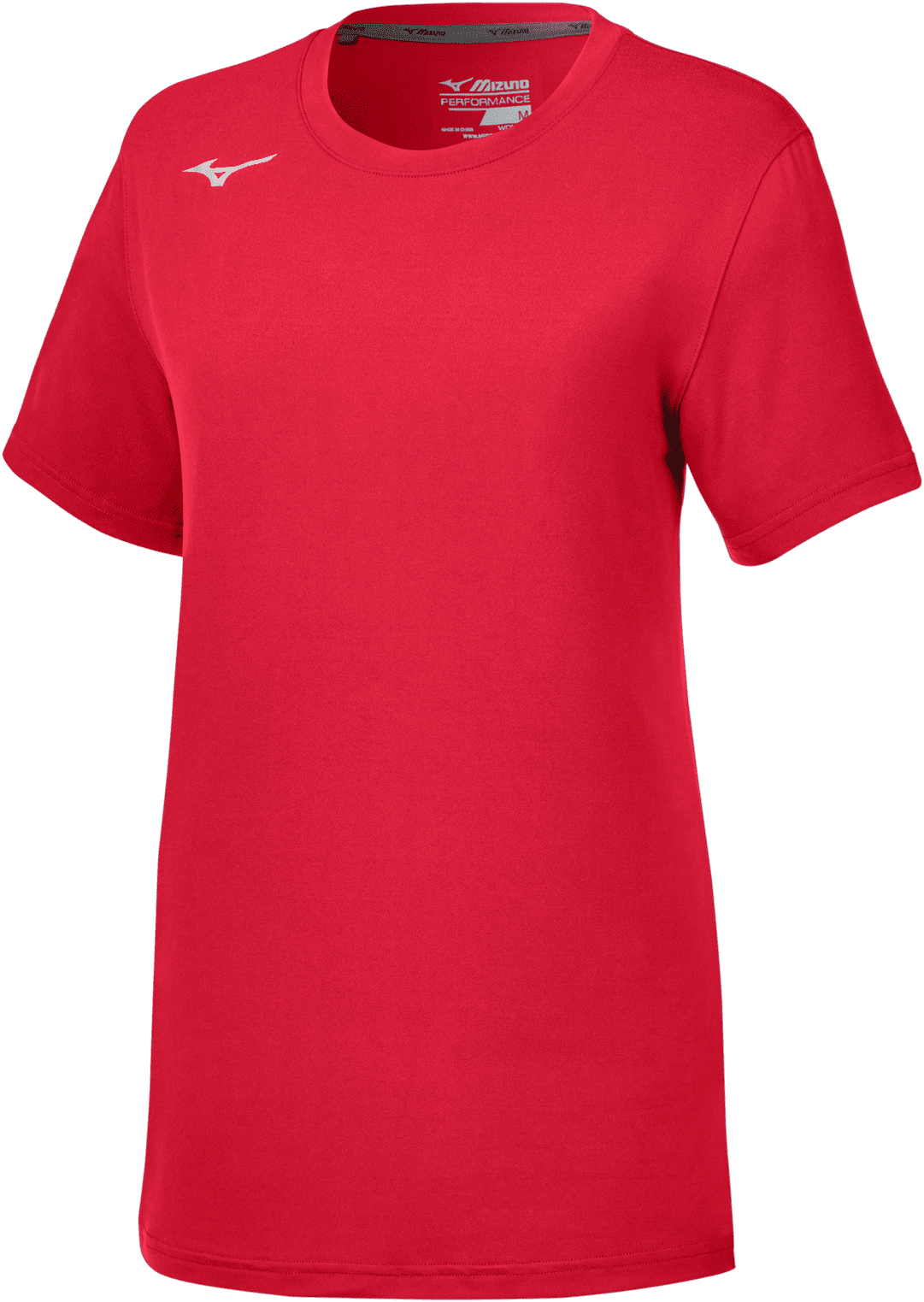 Mizuno Girl&#39;s Short Sleeve Attack Tee 3.0 - Red - HIT a Double