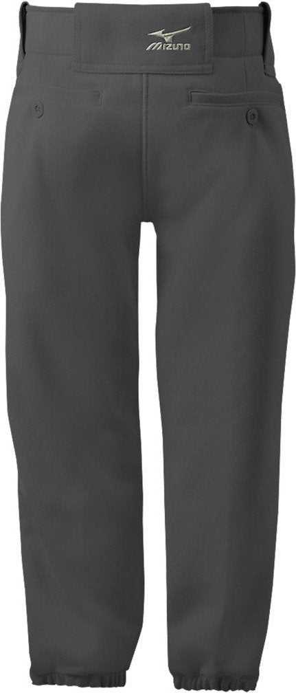 Mizuno Girls Belted Softball Pant - Charcoal - HIT a Double