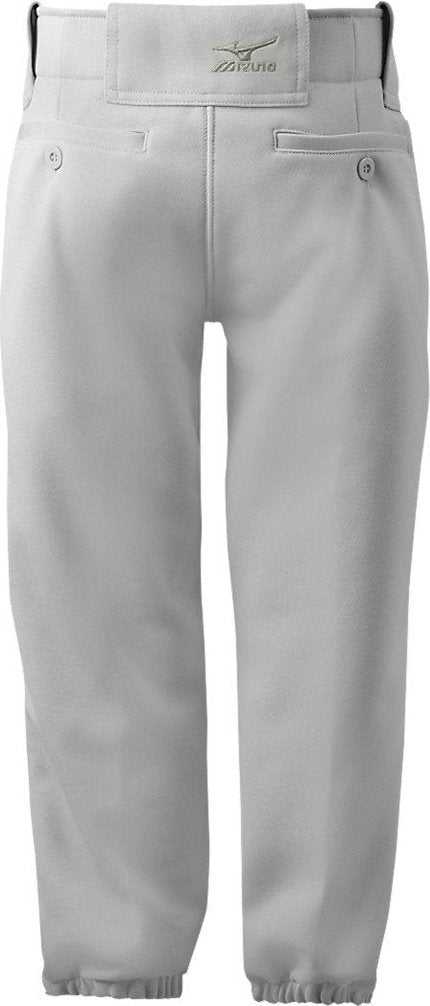 Mizuno Girls Belted Softball Pant - Grey - HIT a Double