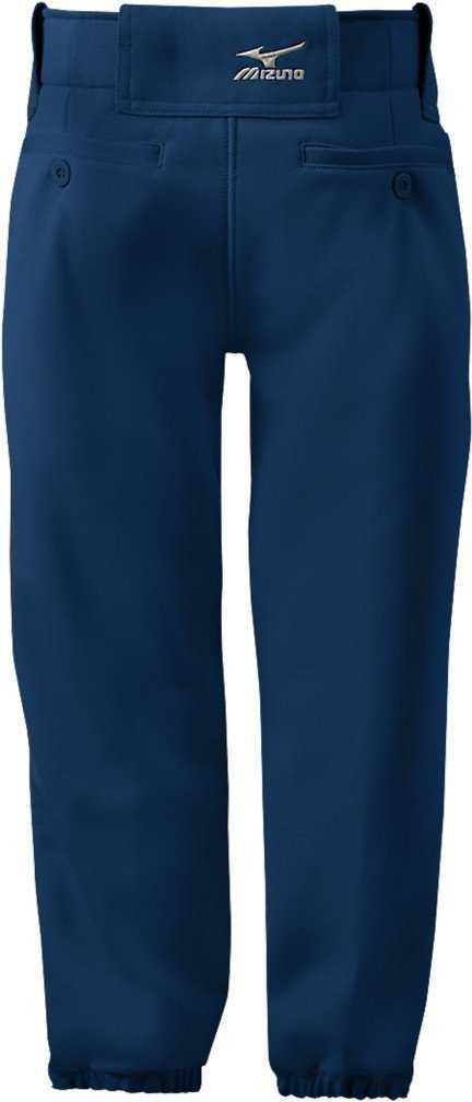 Mizuno Girls Belted Softball Pant - Navy - HIT a Double