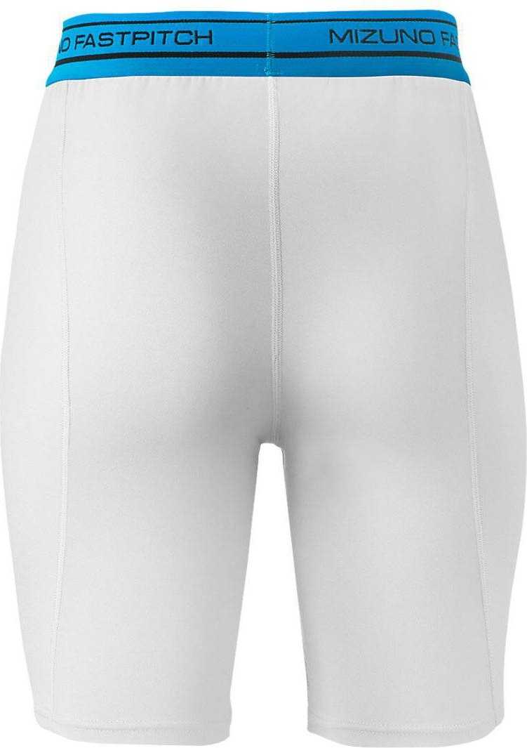 Mizuno Lowrise Compression Sliding Shorts - White