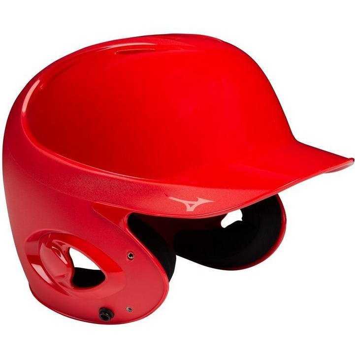 Mizuno MVP Series Solid Batting Helmet - Red - HIT a Double