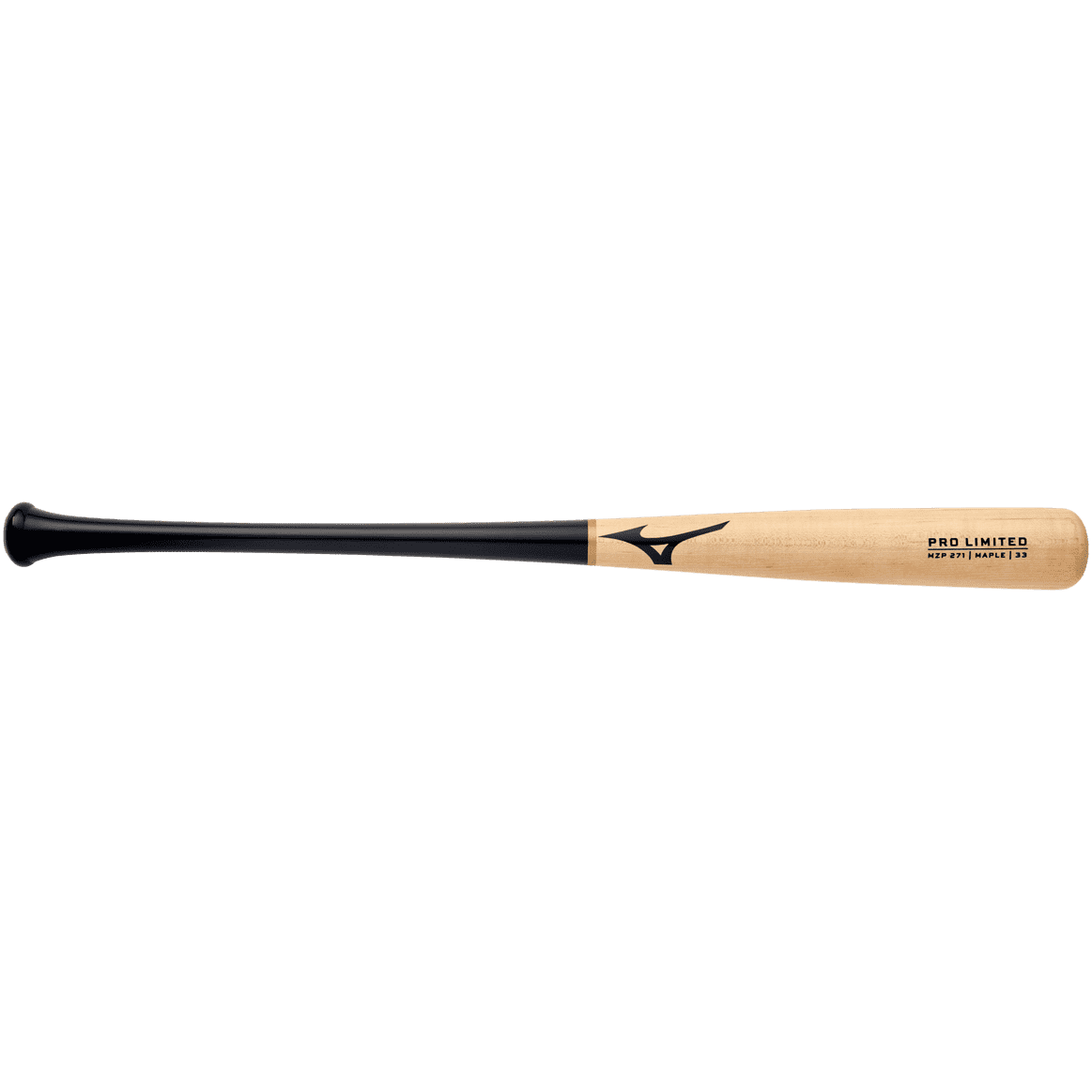 Mizuno Mzp 271 Pro Limited Maple Wood Baseball Bat - Natural Black - HIT a Double