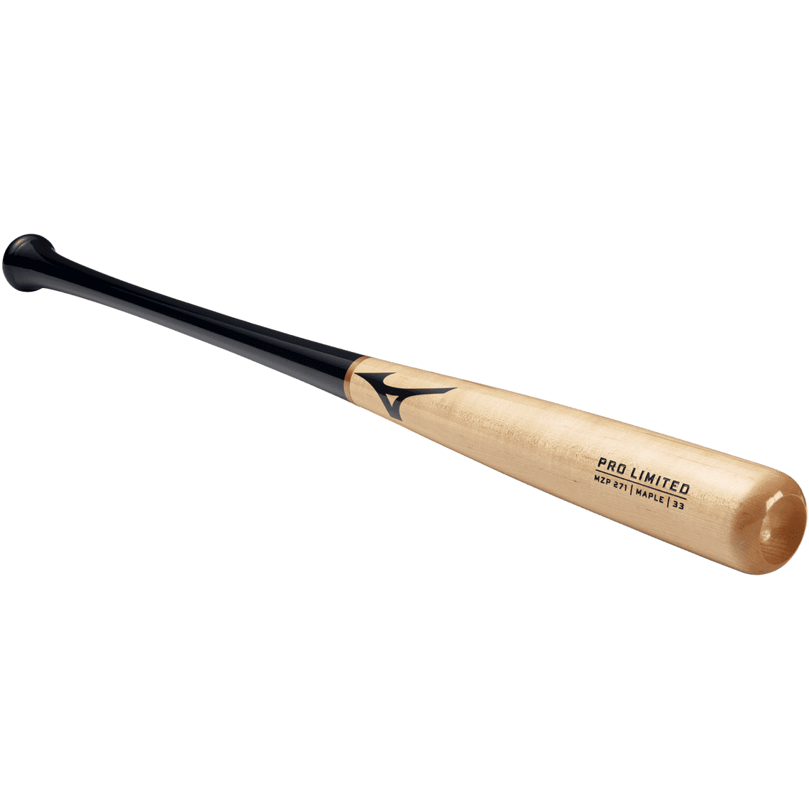 Mizuno Mzp 271 Pro Limited Maple Wood Baseball Bat - Natural Black - HIT a Double