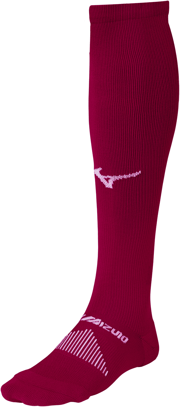 Mizuno Performance Knee High Socks - Cardinal - HIT a Double