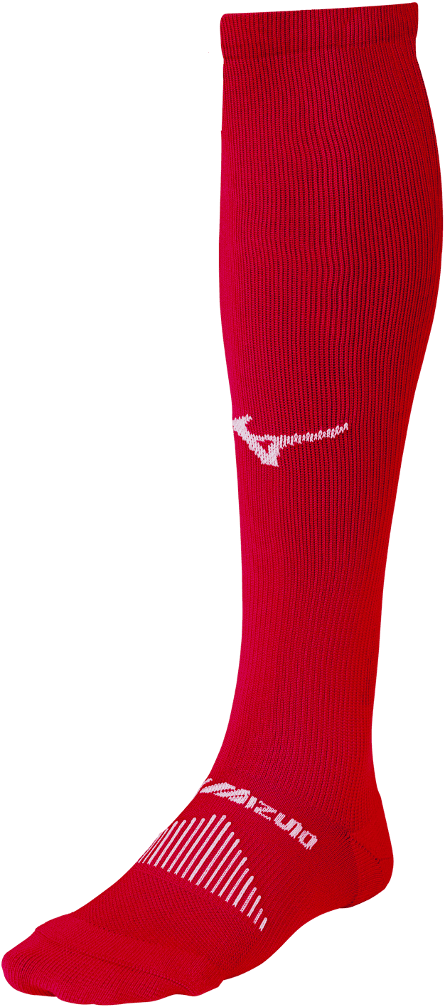 Mizuno Performance Knee High Socks - Red - HIT a Double