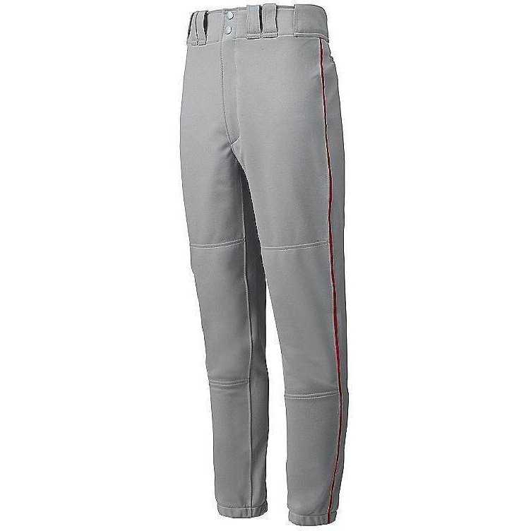 Mizuno Premier Piped Pant - Gray-Red - HIT a Double