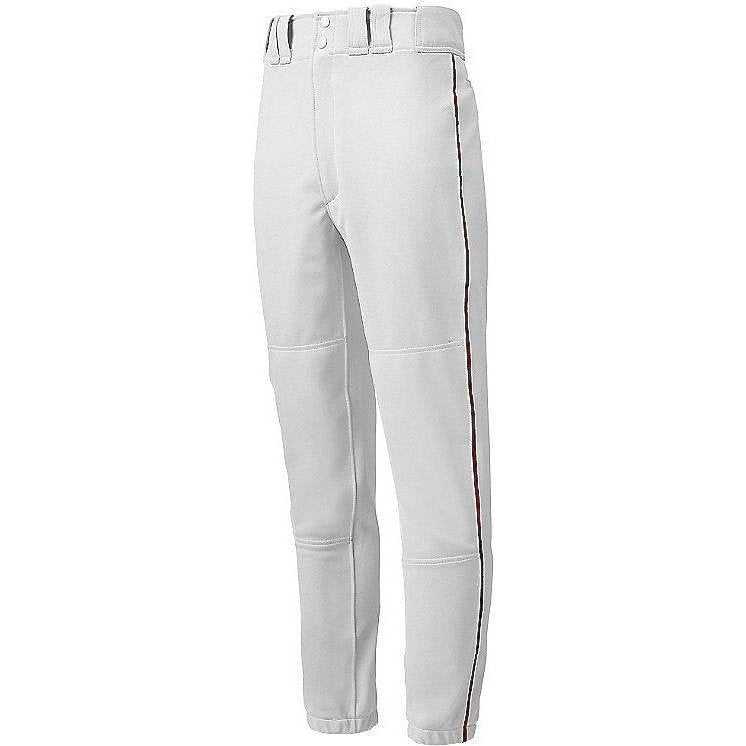 Mizuno Premier Piped Pant - White-Red - HIT a Double