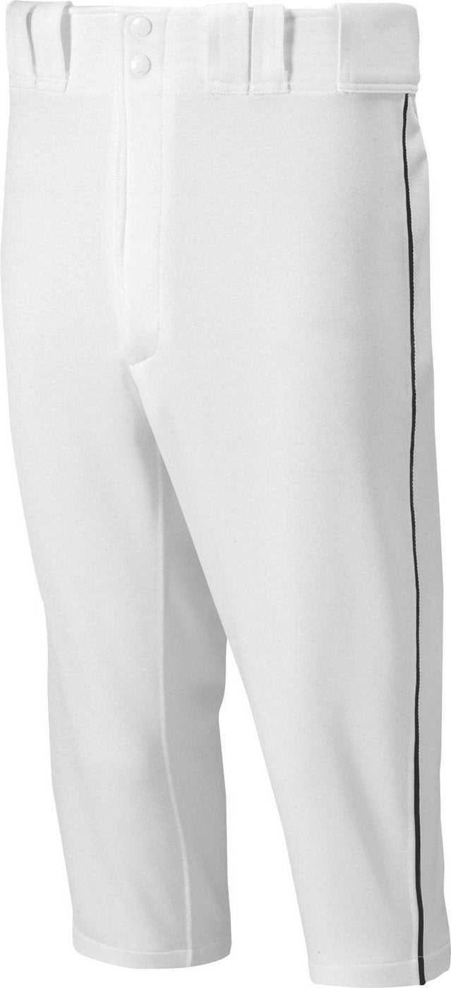 Mizuno Premier Short Pants Pipped - White Black - HIT a Double