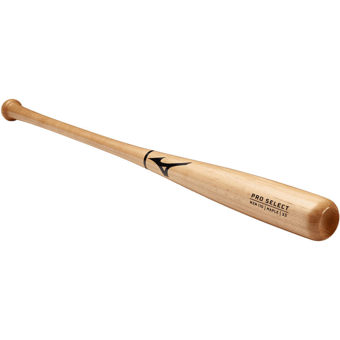 Mizuno Pro Select MZM 110 Maple Wood Baseball Bat - Matte Natural - HIT a Double