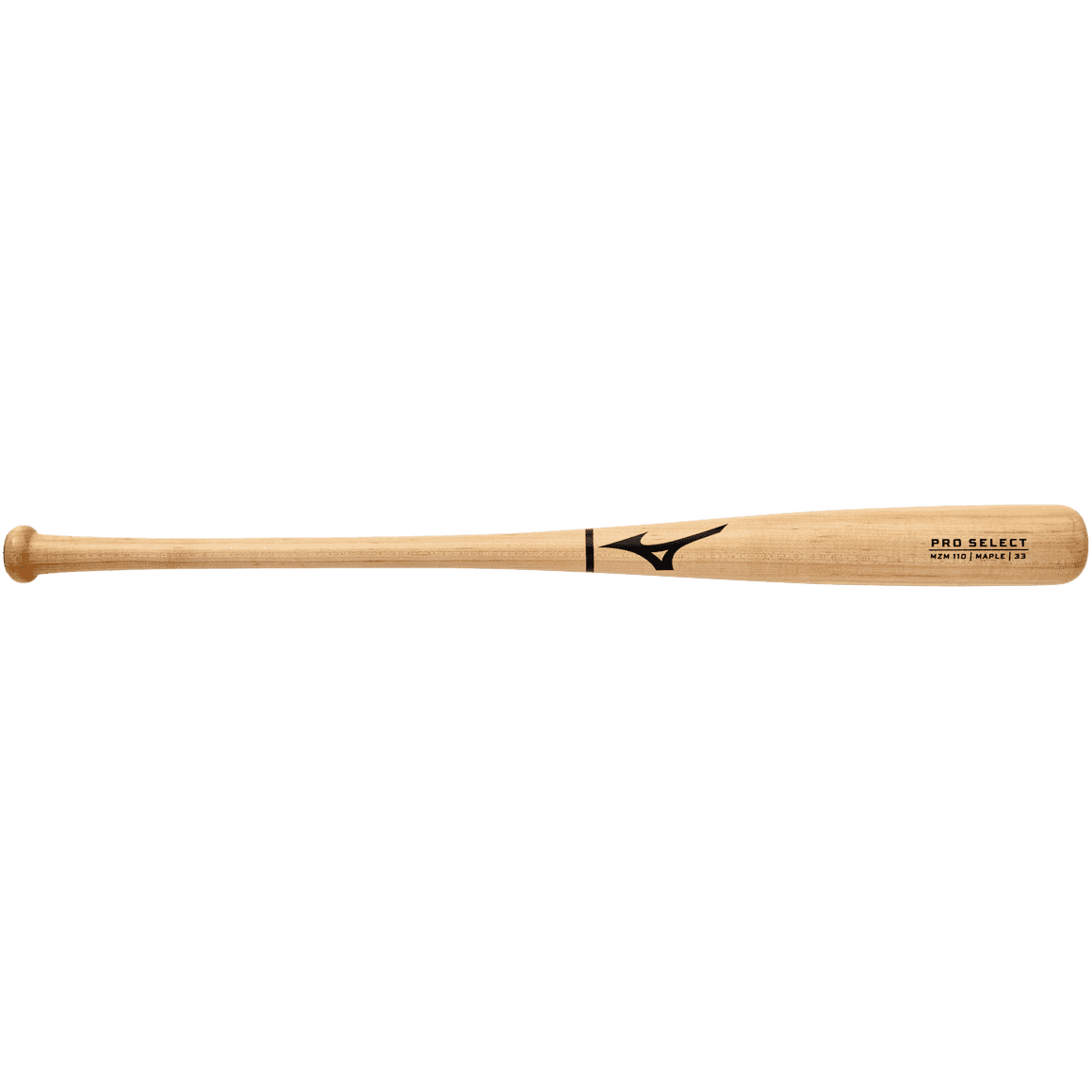 Mizuno Pro Select MZM 110 Maple Wood Baseball Bat - Matte Natural - HIT a Double