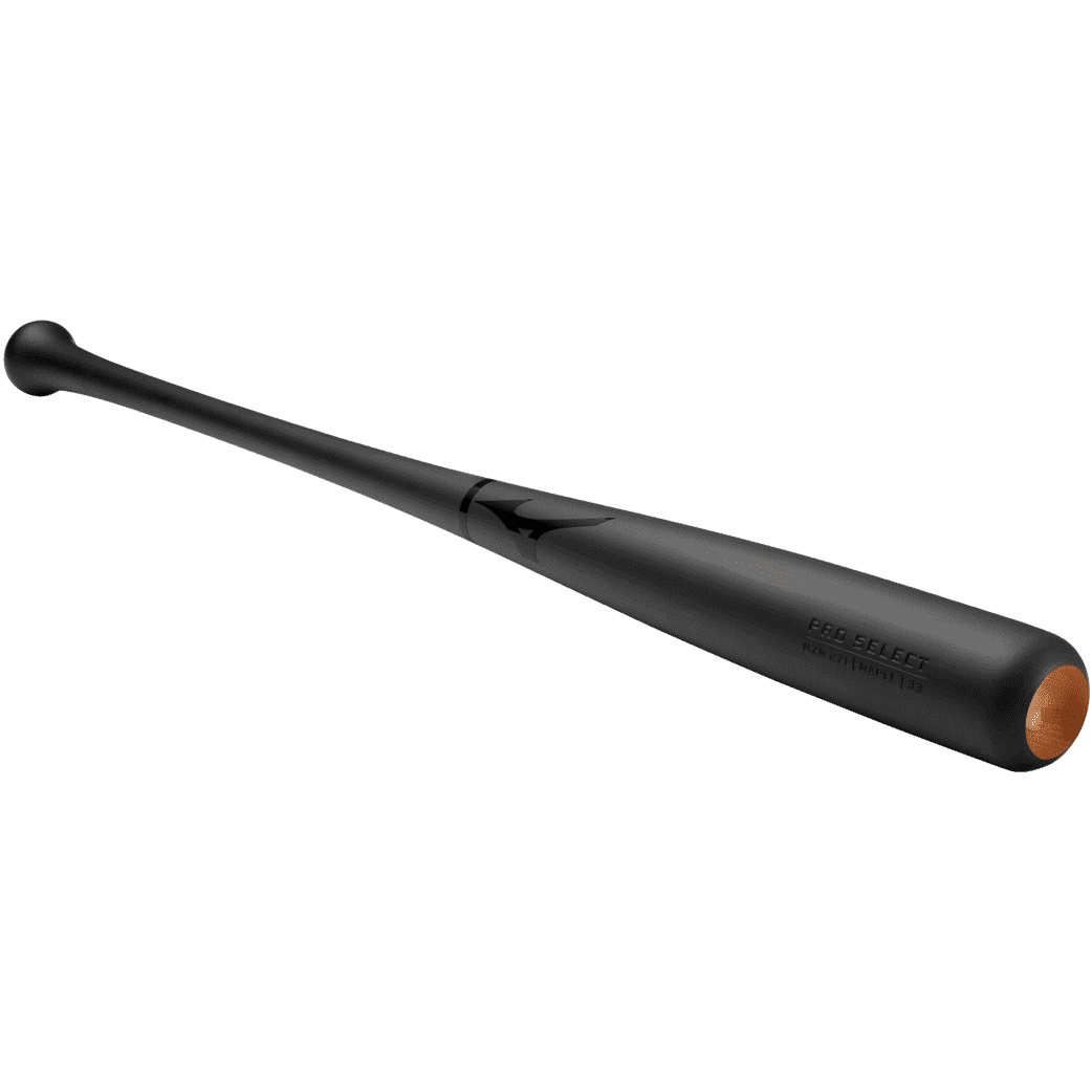 Mizuno Pro Select MZM 271 Maple Wood Baseball Bat - Black - HIT a Double