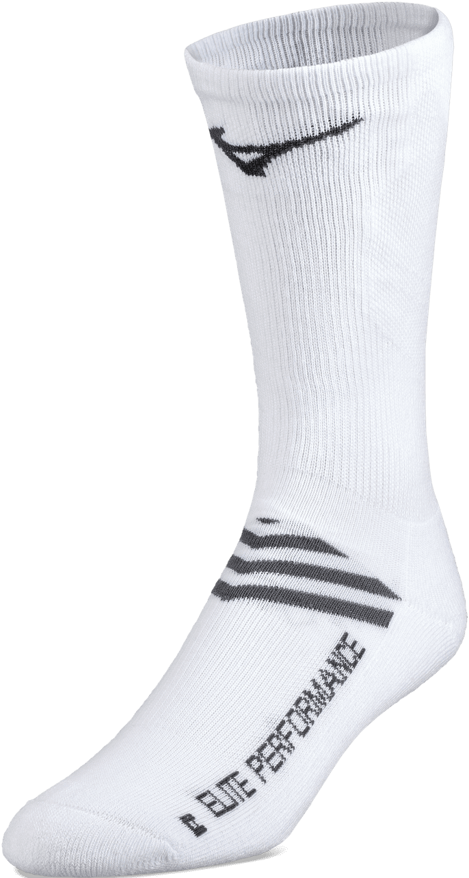 Mizuno Runbird Crew Socks - White - HIT a Double