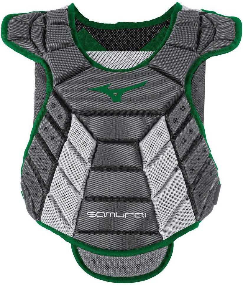 Mizuno Samurai Women&#39;s Fastpitch Softball Chest Protector 13&quot; - Gray Forest - HIT a Double