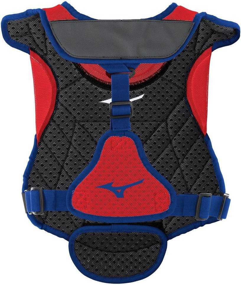 Mizuno Samurai Women&#39;s Fastpitch Softball Chest Protector 13&quot; - Navy Red - HIT a Double