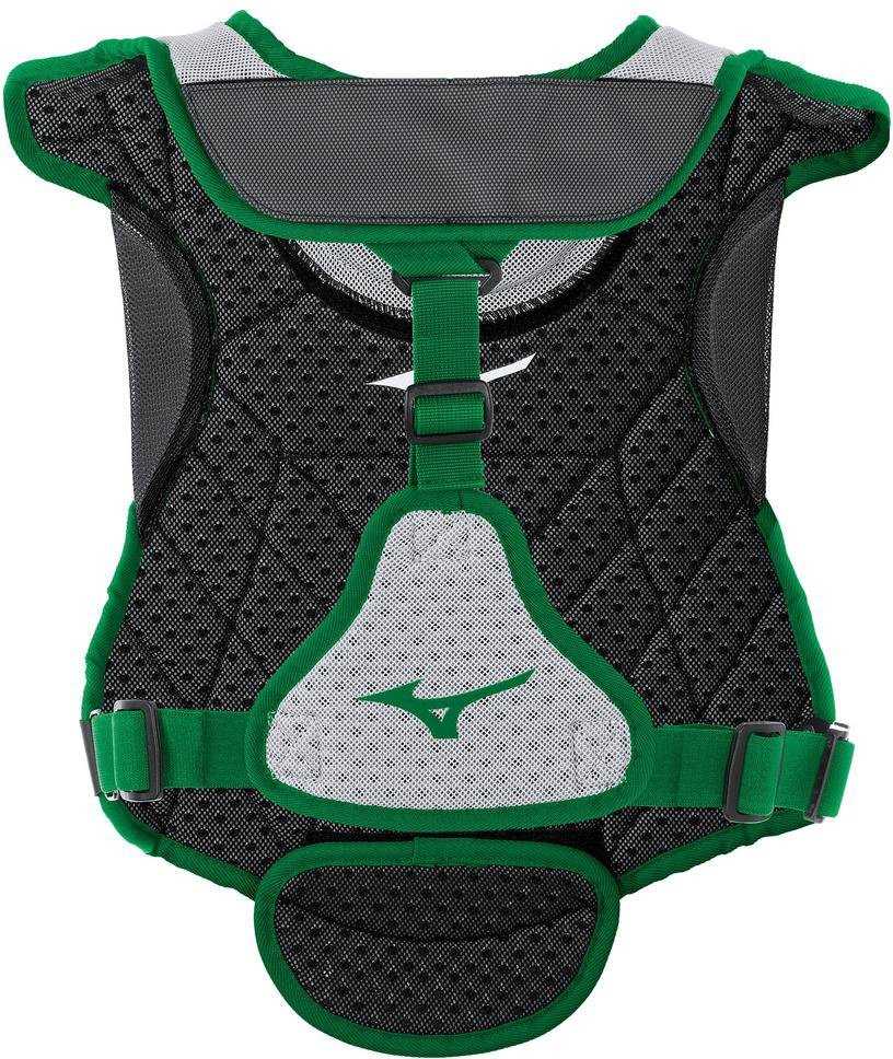 Mizuno Samurai Women&#39;s Fastpitch Softball Chest Protector 14&quot; - Gray Forest - HIT a Double