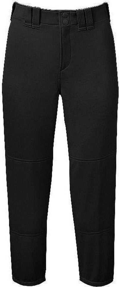 Mizuno Select Belted Low Rise Fastpitch Pant - Black - HIT a Double