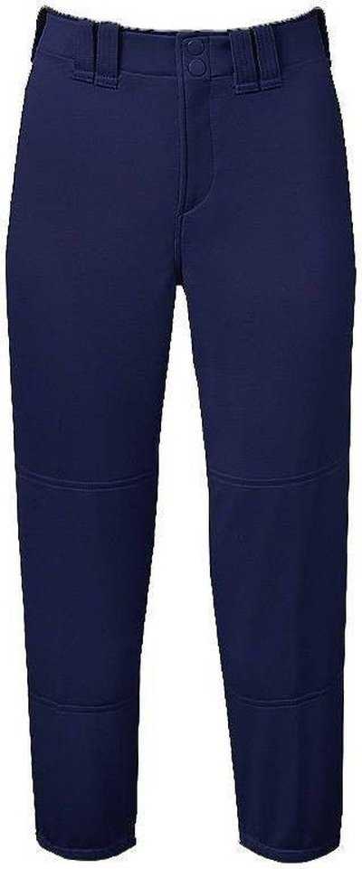 Mizuno Select Belted Low Rise Fastpitch Pant - Navy - HIT a Double