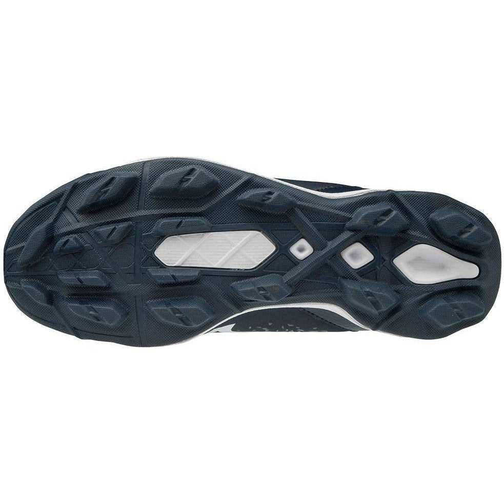 Mizuno Select Nine Low Molded Cleats - Navy White - HIT a Double - 3