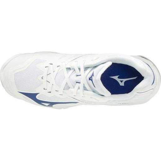 Mizuno Wave Lightning Z6 Mens Volleyball Shoes - White Navy - HIT a Double