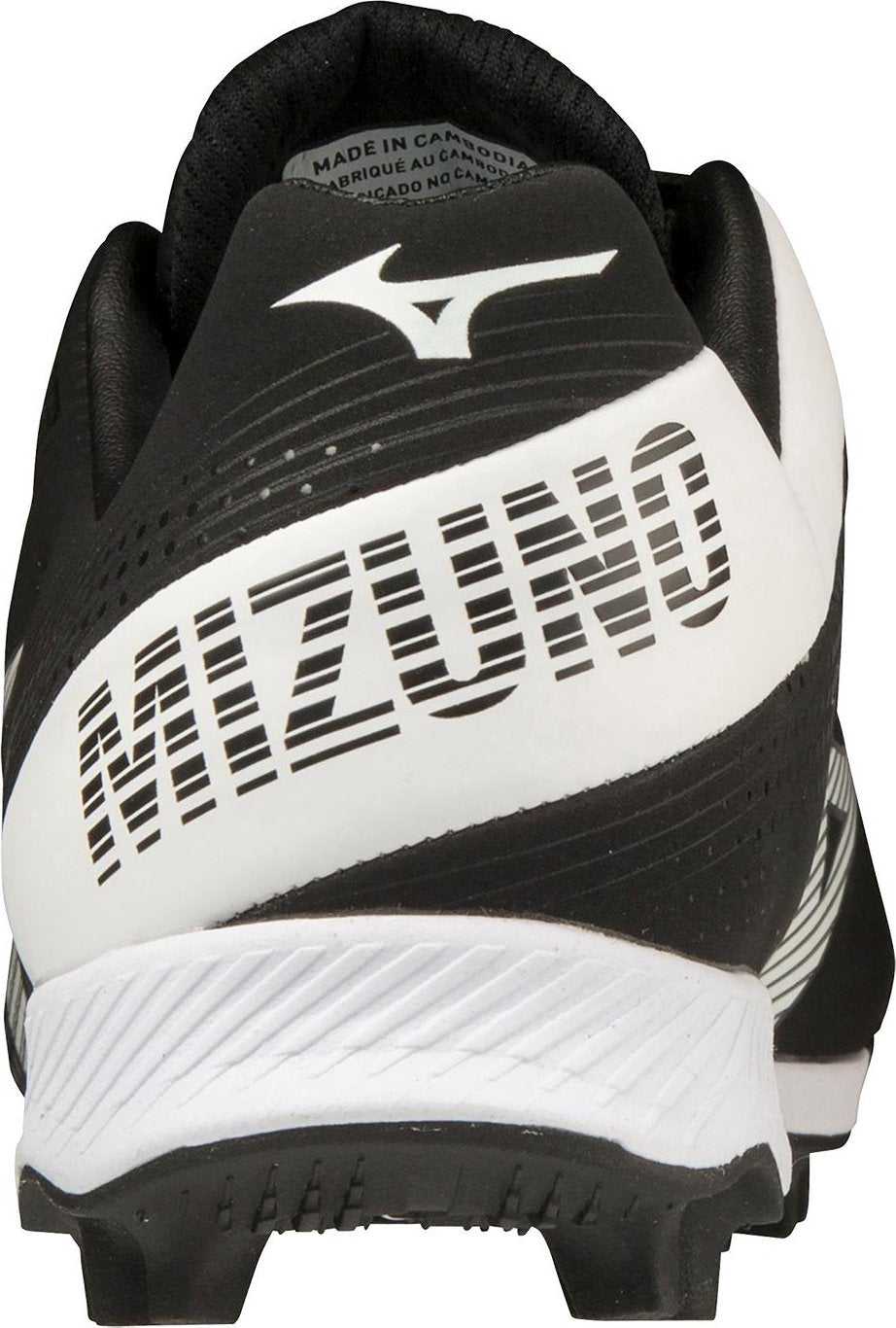 Mizuno Wave Lightrevo Low Molded Cleats - Black White - HIT a Double