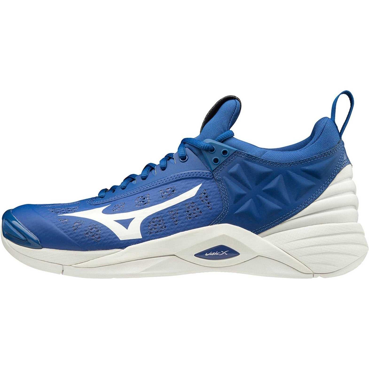 Mizuno Wave Momentum Mens Volleyball Shoes - Royal White - HIT a Double