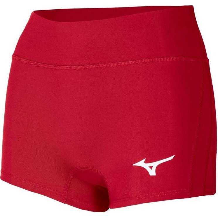 Mizuno Women&#39;s Apex 2.5&quot; Inseam Volleyball Short - Red - HIT a Double