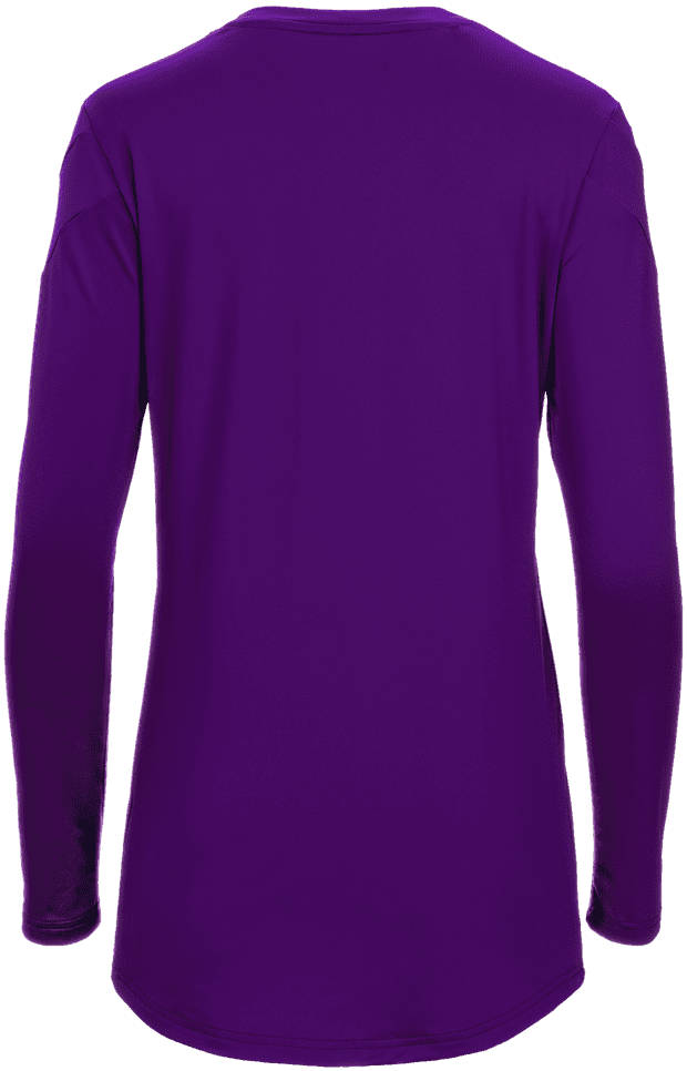 Mizuno Women&#39;s Balboa 6 Long Sleeve Volleyball Jersey - Purple - HIT a Double