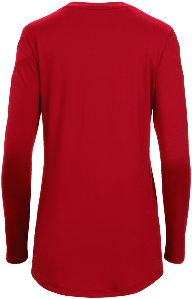 Mizuno Women&#39;s Balboa 6 Long Sleeve Volleyball Jersey - Red - HIT a Double
