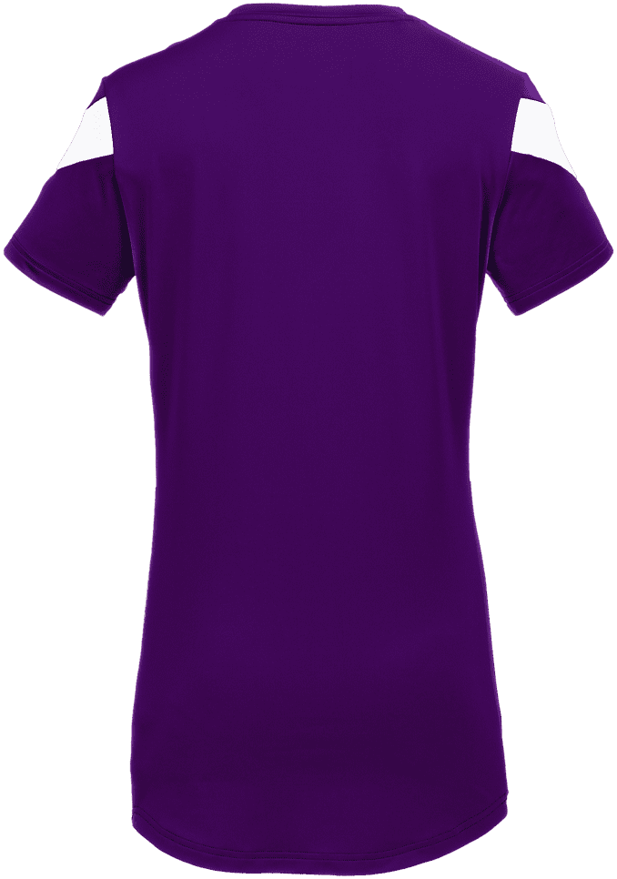 Mizuno Women&#39;s Balboa 6 Short Sleeve Volleyball Jersey - Purple White - HIT a Double
