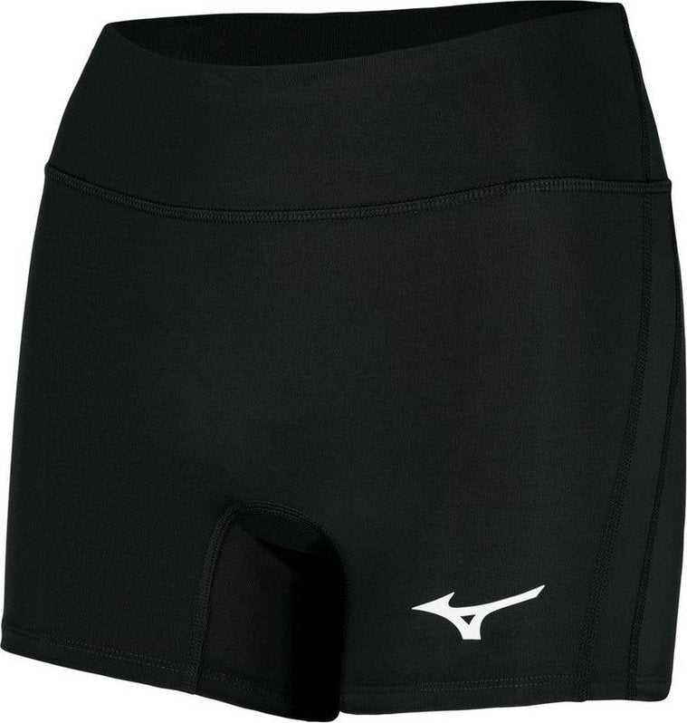 Mizuno Women&#39;s Elevated 4&quot; Inseam Volleyball Short - Black - HIT a Double