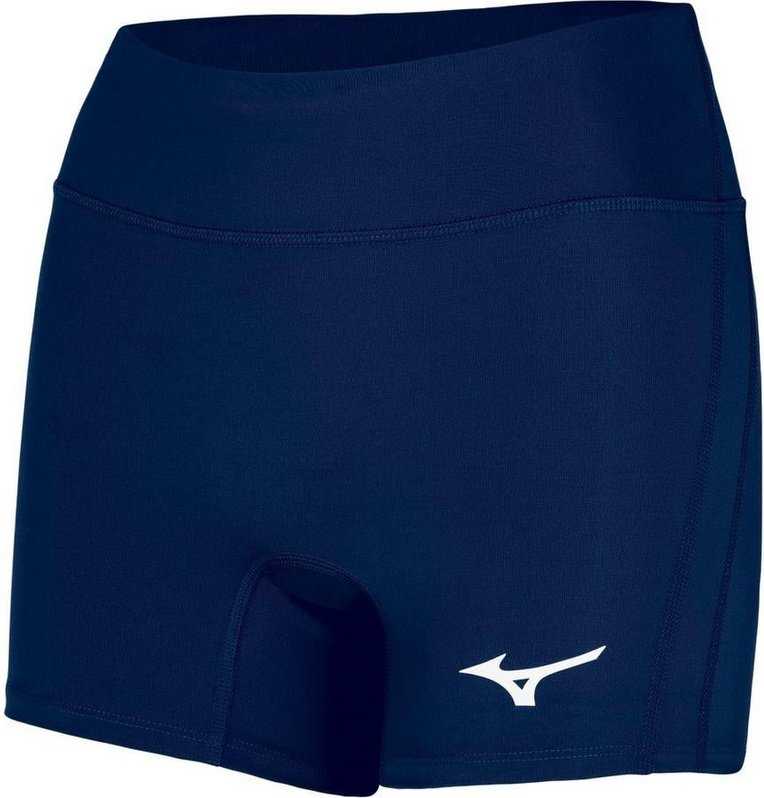 Mizuno Women&#39;s Elevated 4&quot; Inseam Volleyball Short - Navy - HIT a Double