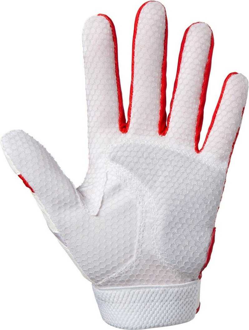 Mizuno Women's Finch Softball Batting Gloves - Red White - HIT a Double