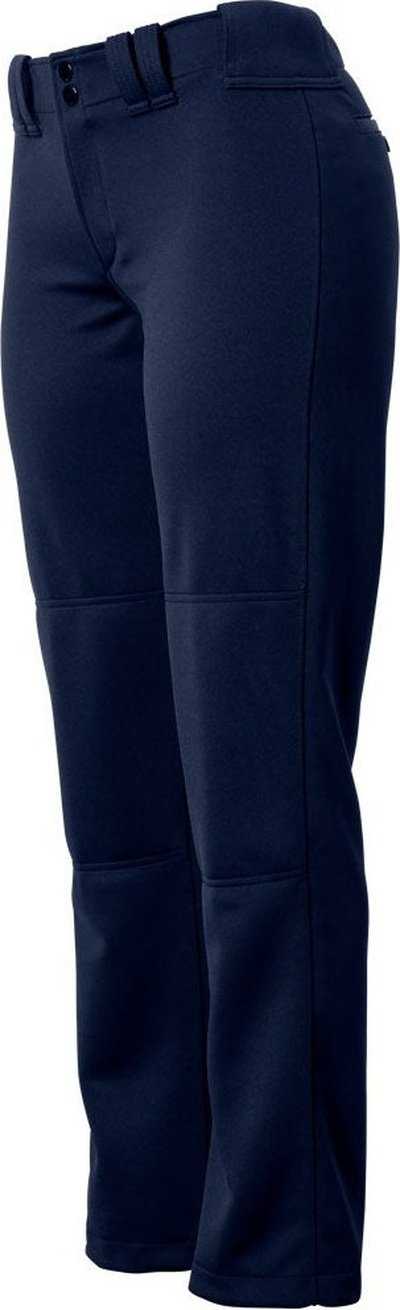 Mizuno Women&#39;s Full Length Fastpitch Pant - Navy - HIT a Double