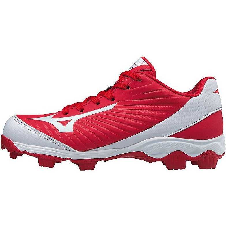 Mizuno Youth 9-Spike Advanced Franchise 9 Low Molded Cleats - Red White