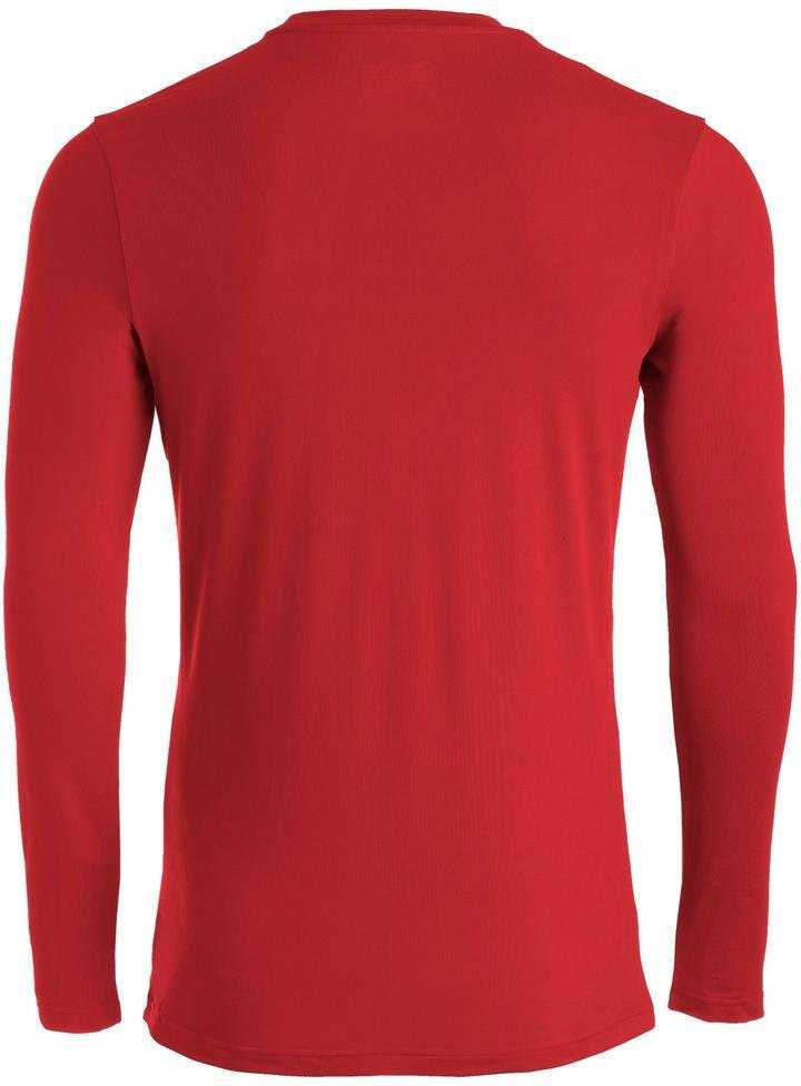 Mizuno Youth Comp Diamond Long Sleeve Crew - Red - HIT a Double