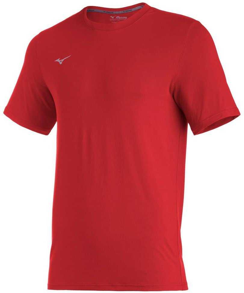 Mizuno Youth Comp Diamond Short Sleeve Crew - Red - HIT a Double