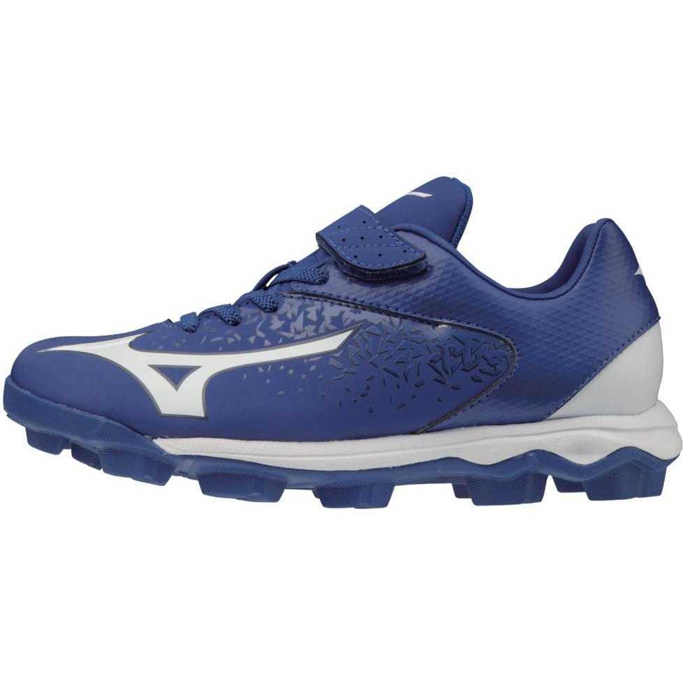 Mizuno Youth Select Nine JR Low Molded Cleats - Royal White