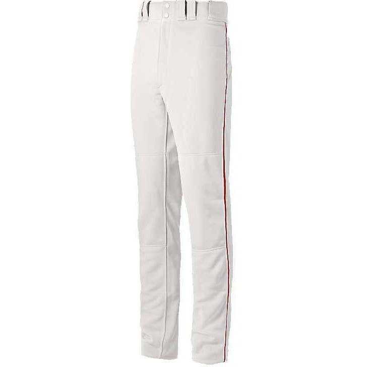 Mizuno Youth Select Pro Piped Pants - White Red - HIT a Double