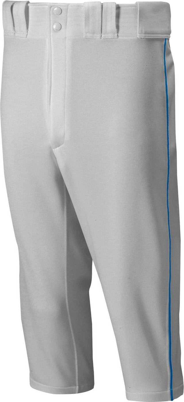 Mizuno Youth Select Short Pants Pipped - Gray Royal - HIT a Double