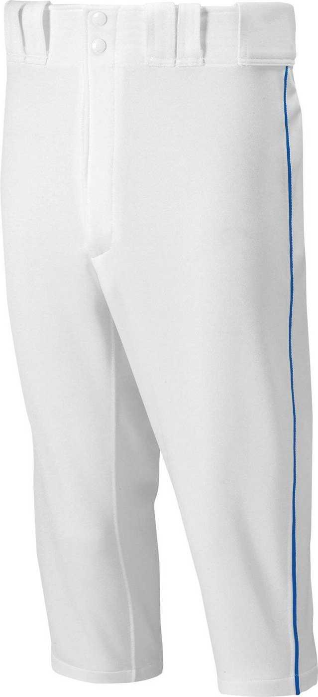 Mizuno Youth Select Short Pants Pipped - White Royal - HIT a Double
