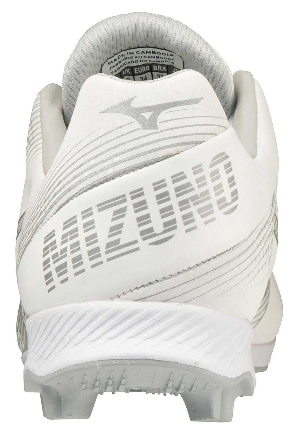 Mizuno Youth Wave Finch Lightrevo JR Low Molded Cleats - White - HIT a Double - 5