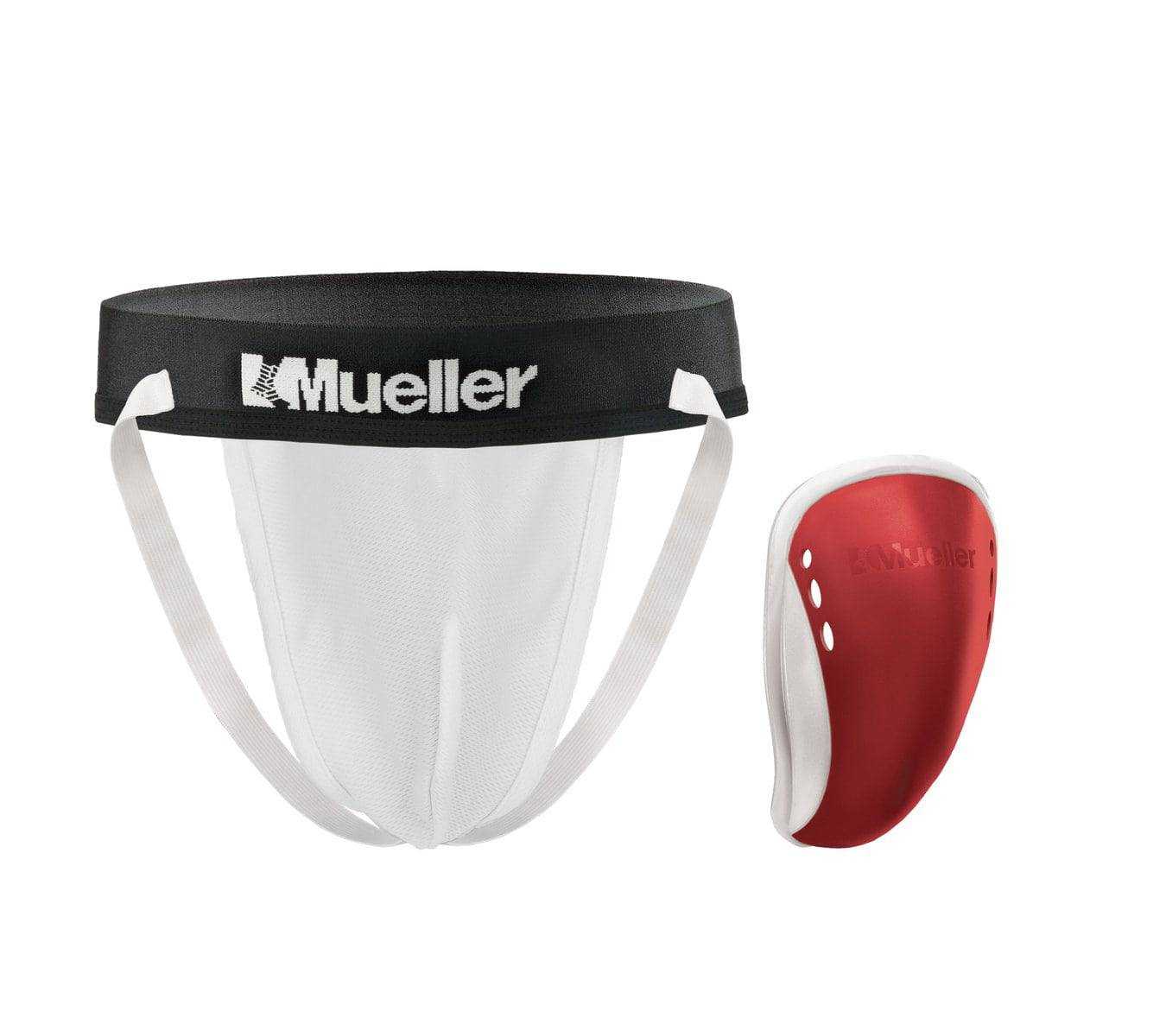 Mueller Flex Shield with Supporter Teen - Red - HIT a Double