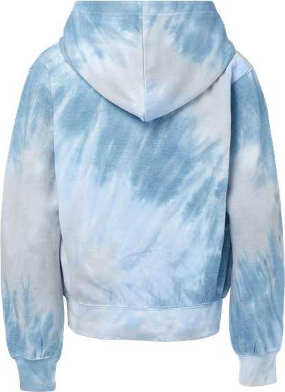 Mv Sport 128Y Youth Classic Fleece Tie Dye Hooded Sweatshirt - Arctic Sky Tie Dye - HIT a Double - 2