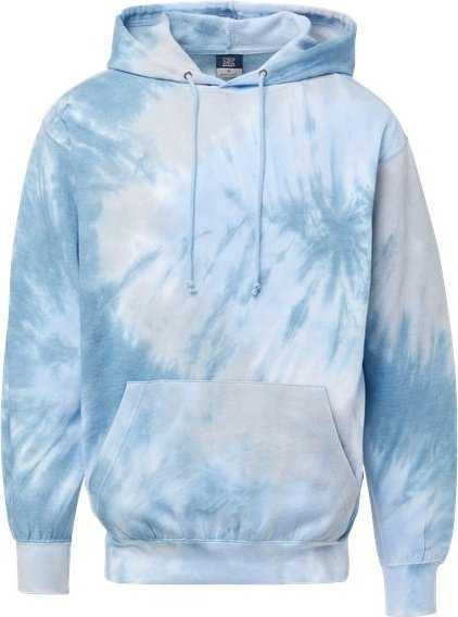 MV Sport 1290 Classic Fleece Tie-Dye Hooded Sweatshirt - Arctic Sky Tie Dye - HIT a Double - 1