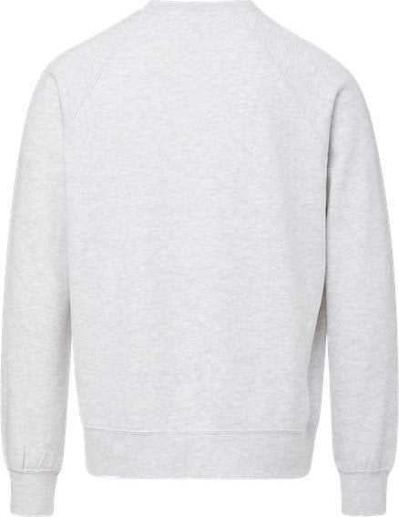 Mv Sport 17116 Vintage Fleece Raglan Crewneck Sweatshirt - Ash Gray - HIT a Double - 2