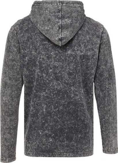 Mv Sport 21456 Loco Mineral Wash Hooded Long Sleeve T-Shirt - Graphite Mineral Wash - HIT a Double - 2
