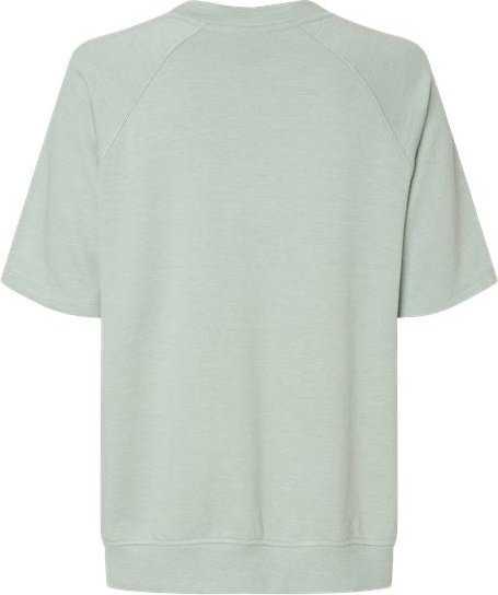 MV Sport W23711 Women&#39;s French Terry Short Sleeve Crewneck Pullover - Greenstone - HIT a Double - 5